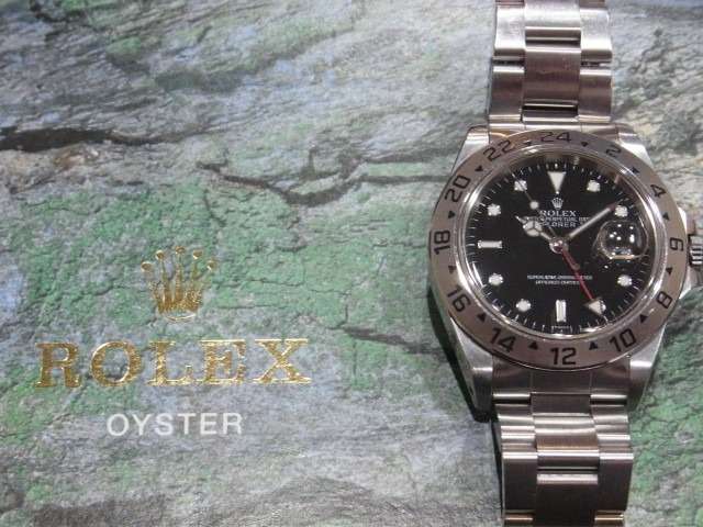 ロレックス エクスプローラーⅡ 16570 黒文字盤 買取価格 ¥830,000-